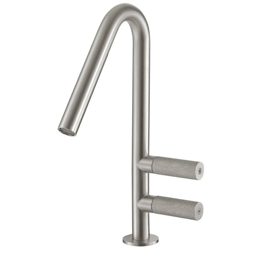 Spültisch-Einlochbatterie Edelstahl - 22mm