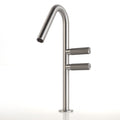 Treemme 22mm IT3053IS2GZZ Waschtischarmatur Edelstahl satiniert – hoher Auslauf